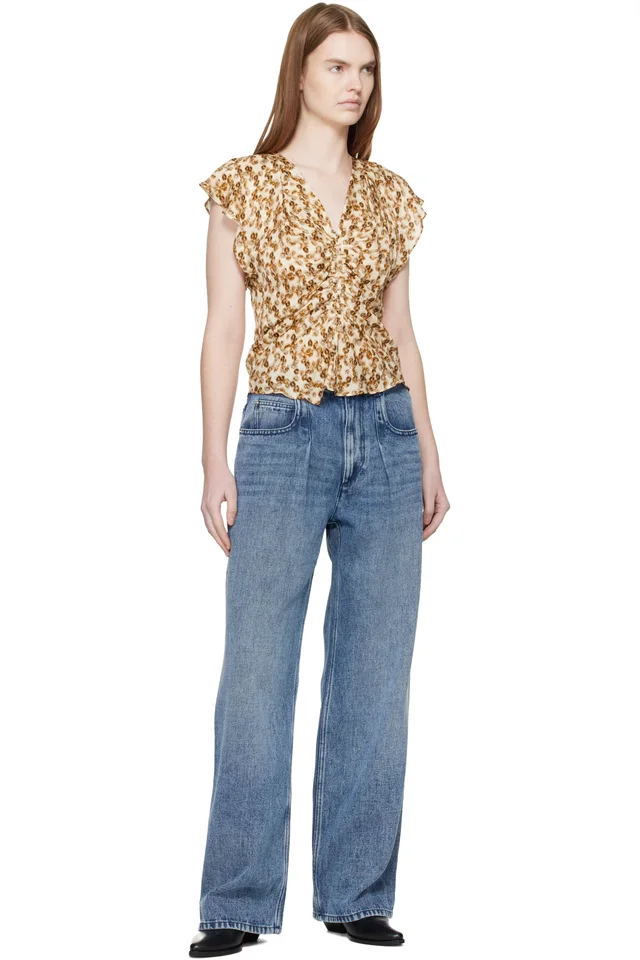 Isabel Marant Blue Rodayna Jeans, photo 4 of 4 from SSENSE