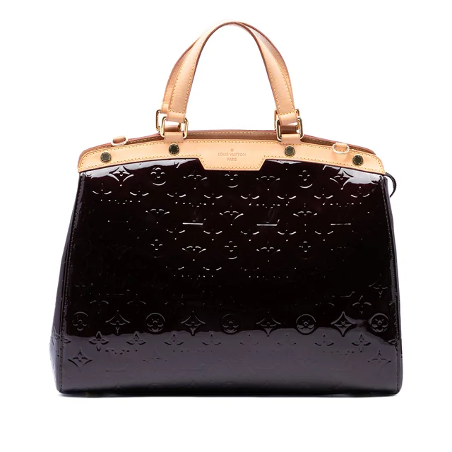 Purple Louis Vuitton Monogram Vernis Brea GM Satchel in Purple Leather from Designer Revival