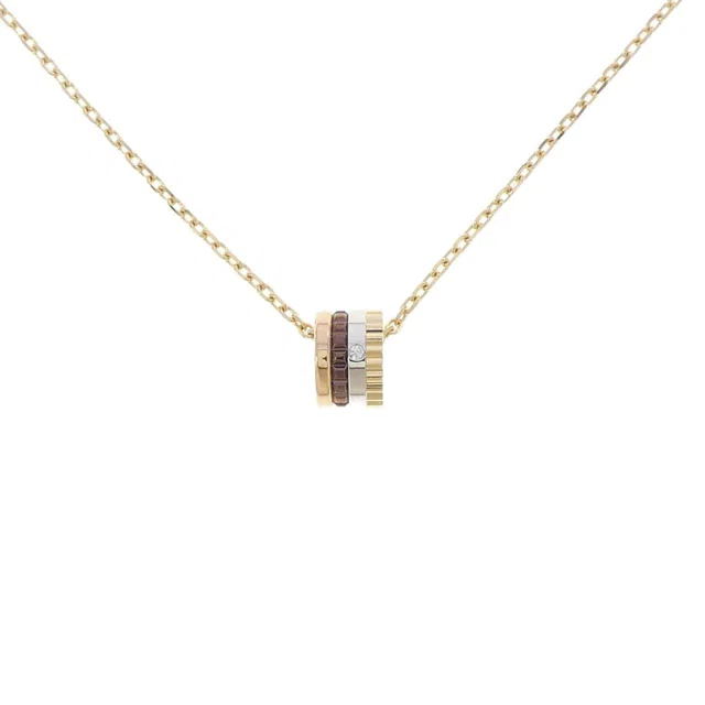 Boucheron Quatre Classique Extra Small 18K Gold Diamond Necklace in Gold from LuxUness