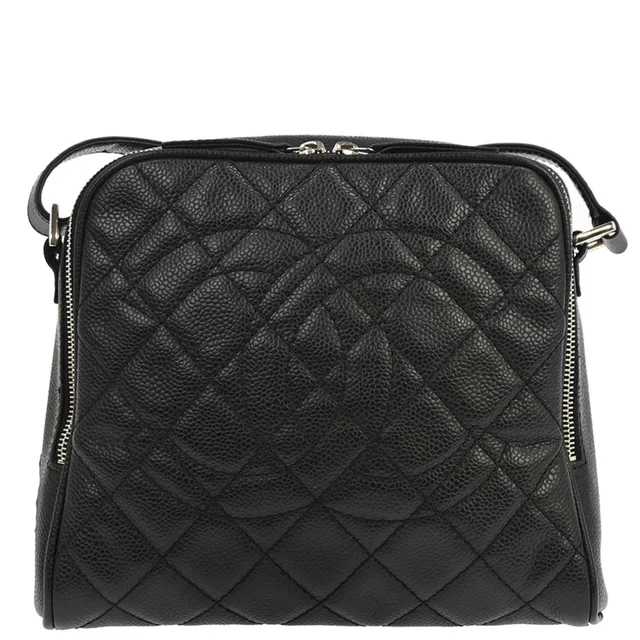 Chanel 2008-2009 Black Caviar Skin Shoulder Bag in Black Caviar leather from AMORE Vintage Tokyo