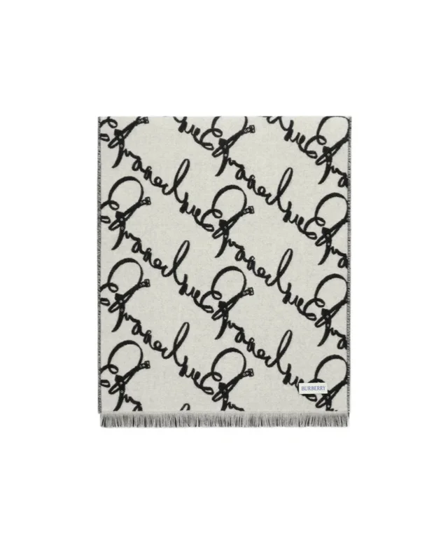 Burberry Belt Logo Wool Scarf, photo 2 of 4 from SENSER