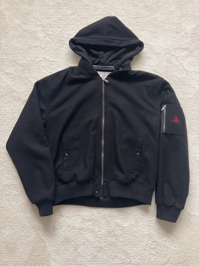 Vivienne Westwood Bomber in Black, Men's (Size Large) in black Silk from Grailed