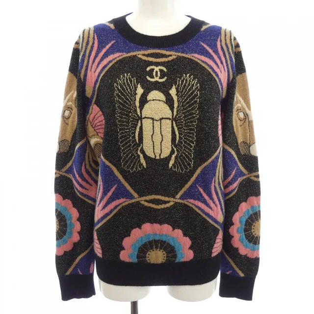 Chanel Knit Sweater Black in Black Cashmere from The Reluxe