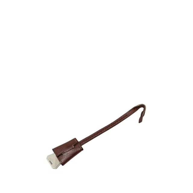 Brown Hermès Mini Epsom Clochette in Brown Epsom leather from Designer Revival