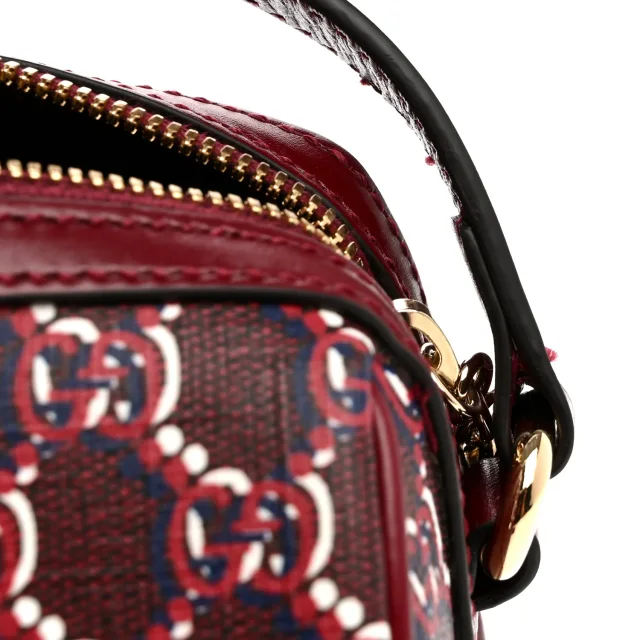 Gucci GG Shadow Monogram Ophidia Crossbody Bag Rosso Ancora Red in Red Coated canvas from FASHIONPHILE, photo 12 of 12
