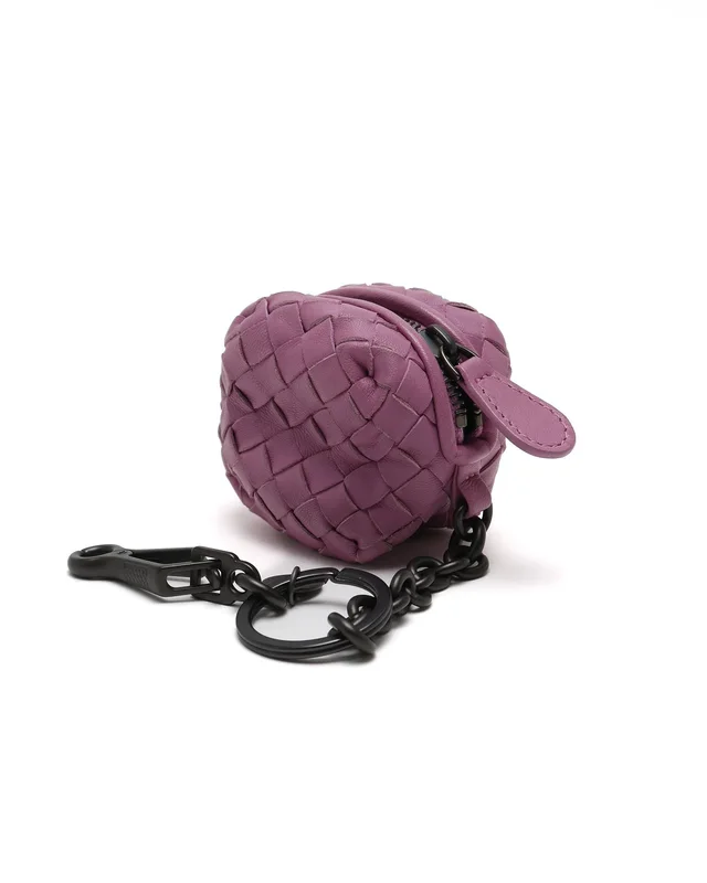 Bottega Veneta Intrecciato Pouch Bag Charm in Woven leather from A Retro Tale, photo 2 of 6
