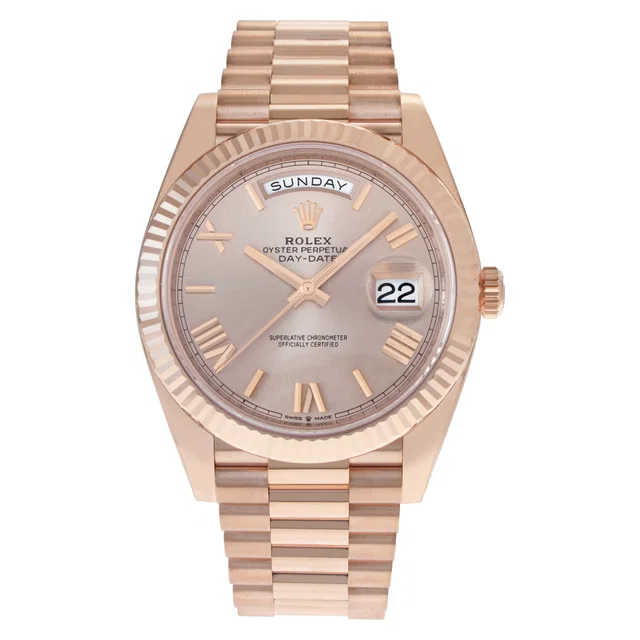 Unused Rolex Day-Date 40 40mm 228235 in Rose Gold from Gray And Sons