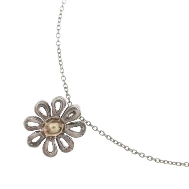 Tiffany & Co. Paloma Picasso Daisy Flower Necklace Silver in Silver from The Reluxe