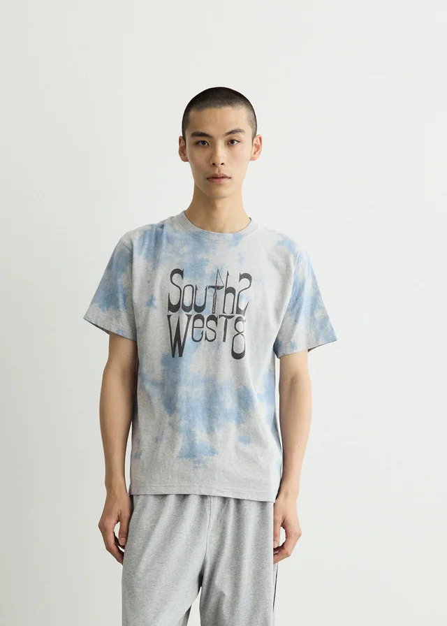 SOUTH2 WEST8 x F.KITAMURA S/S C/PE Jersey/Eel T-Shirt in Blue from Incu, photo 1 of 1