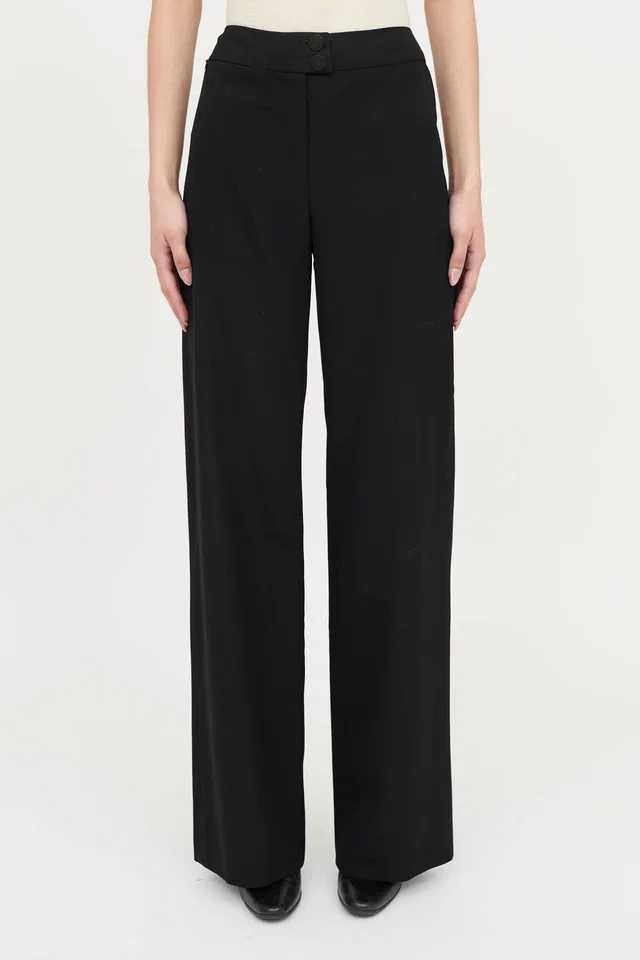 Chanel 2001 Wool Straight Pant in Wool from VSP Consignment