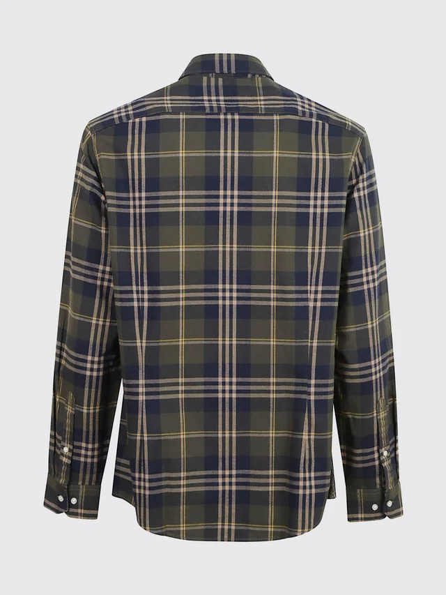 Barbour Edgar tartan-print button-down shirt, photo 2 of 3 from SENSER