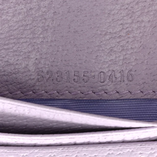 Gucci Monogram Jumbo GG Textured Dollar Calfskin Ophidia Card Case Beige Lapis in Beige Calfskin from FASHIONPHILE, photo 7 of 8