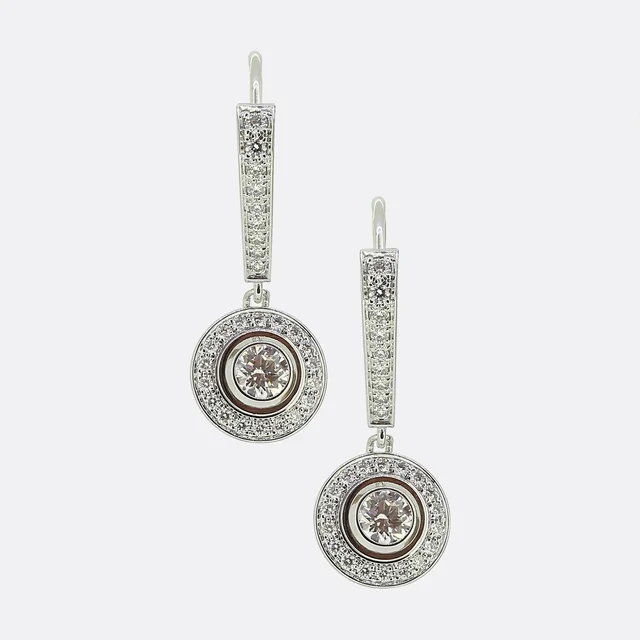 Cartier D'Amour Diamond Sleeper Earrings from The Vintage Jeweller