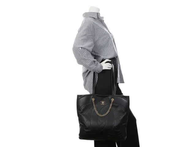 Chanel extra large black Club Monaco tote in Black Calfskin from Ann's Fabulous Finds, photo 10 of 10