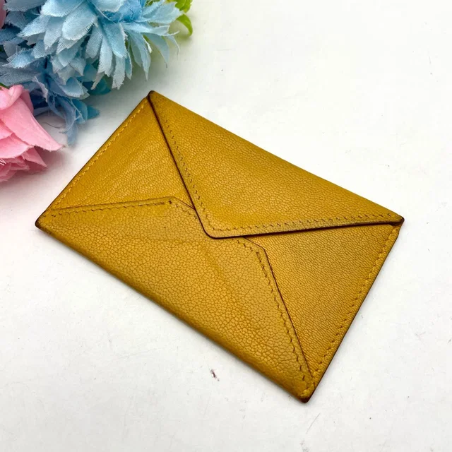 Hermès Envelope Card Holder in Leather from The Reluxe