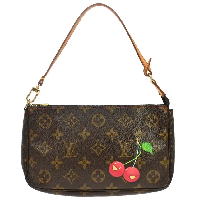 Louis Vuitton Monogram Cherry Pochette Accessoires Handbag M95008 in Canvas from AMORE Vintage Tokyo