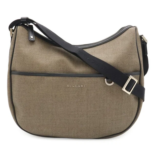 Bvlgari Weekend Coated Canvas Shoulder Bag in Coated canvas from LuxUness
