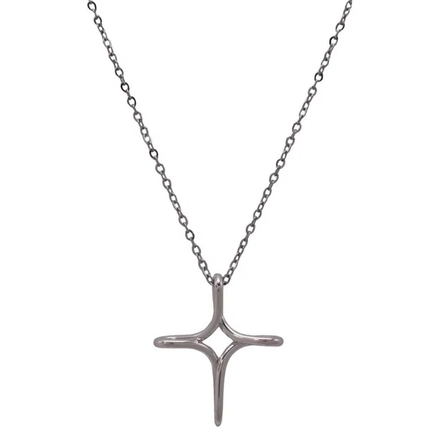 Tiffany & Co. New Infinity Cross Necklace Silver in Silver from The Reluxe