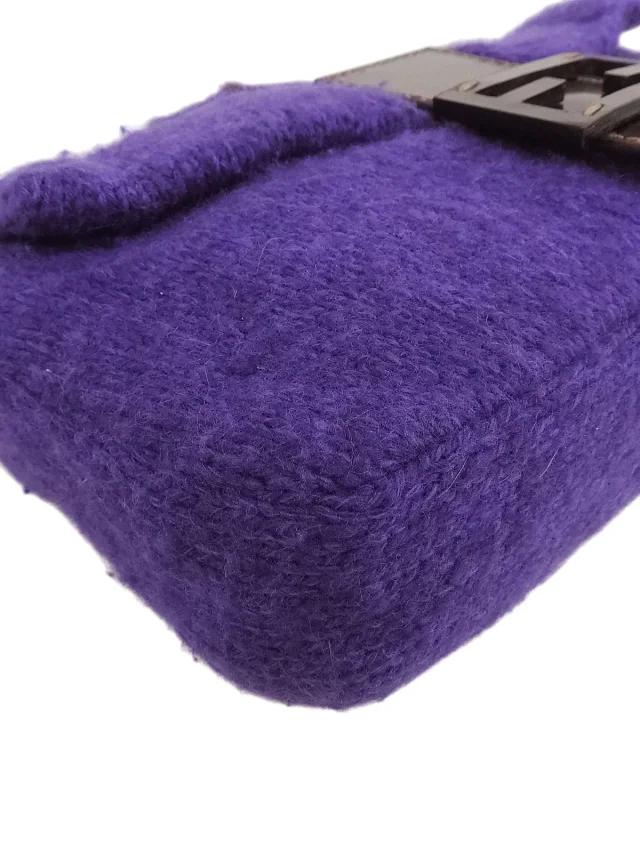 Fendi Knit Mama Bucket Purple from VINTAGE QOO TOKYO, photo 7 of 11
