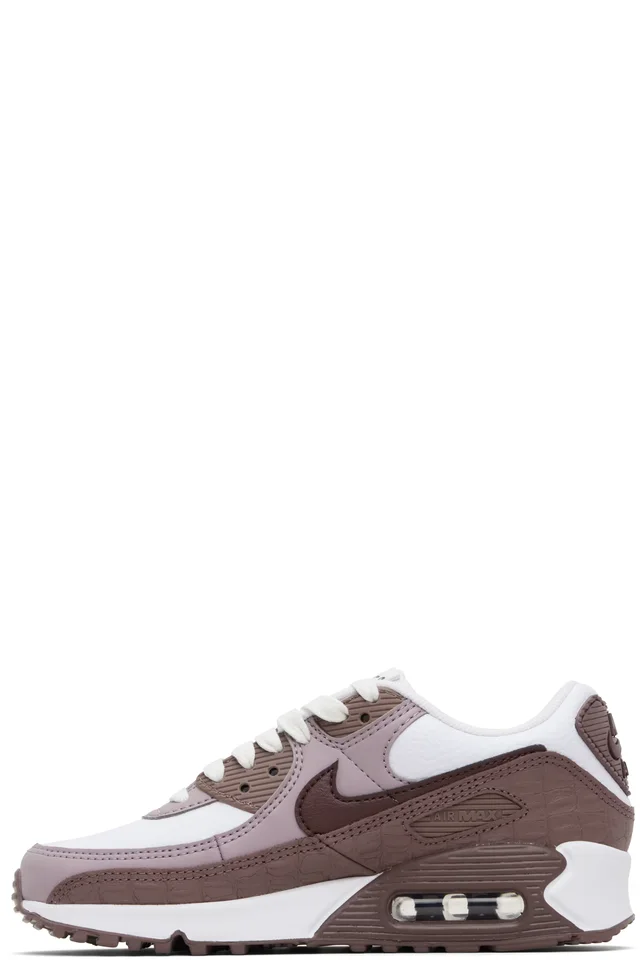 Nike Burgundy & White Air Max 90 Sneakers, photo 3 of 5 from SSENSE