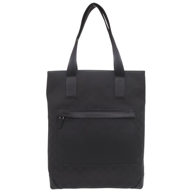Gucci GG Canvas Nylon Black Tote in Black Canvas from The Reluxe