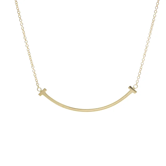 Tiffany & Co. T Smile Small Size Necklace 18K Yellow Gold Polished in Gold Yellow gold (18K) from Elady