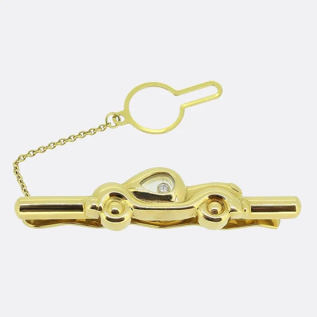 Chopard Happy Diamonds Vintage Car Tie Clip from The Vintage Jeweller