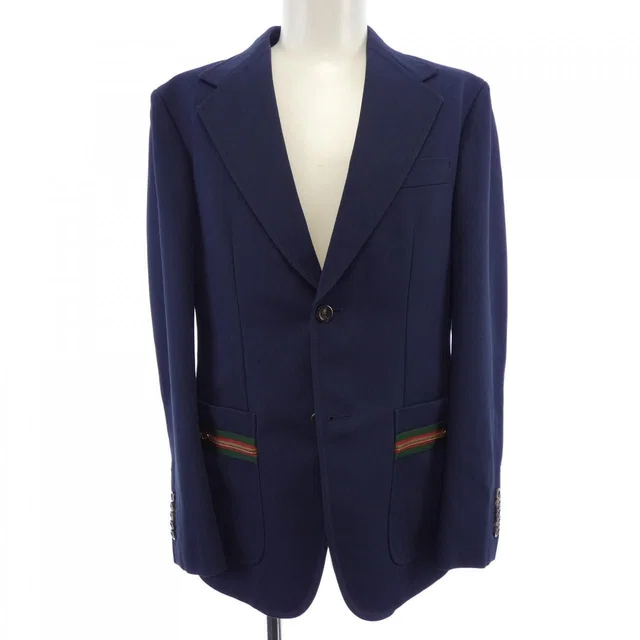 Gucci Web Stripe Detailed Cotton Jacket from The Reluxe
