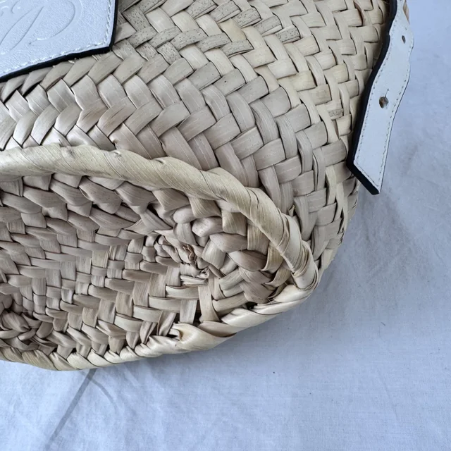 Loewe Drawstring Bucket Bag in Calfskin leather, embossed, palm leaf, raffia from Reowned, photo 5 of 9