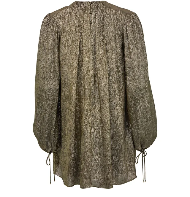 CHLOE Metallic mini dress in Gold 71% silk, 29% metalic polyester, photo 3 of 6 from 24S (Canada)