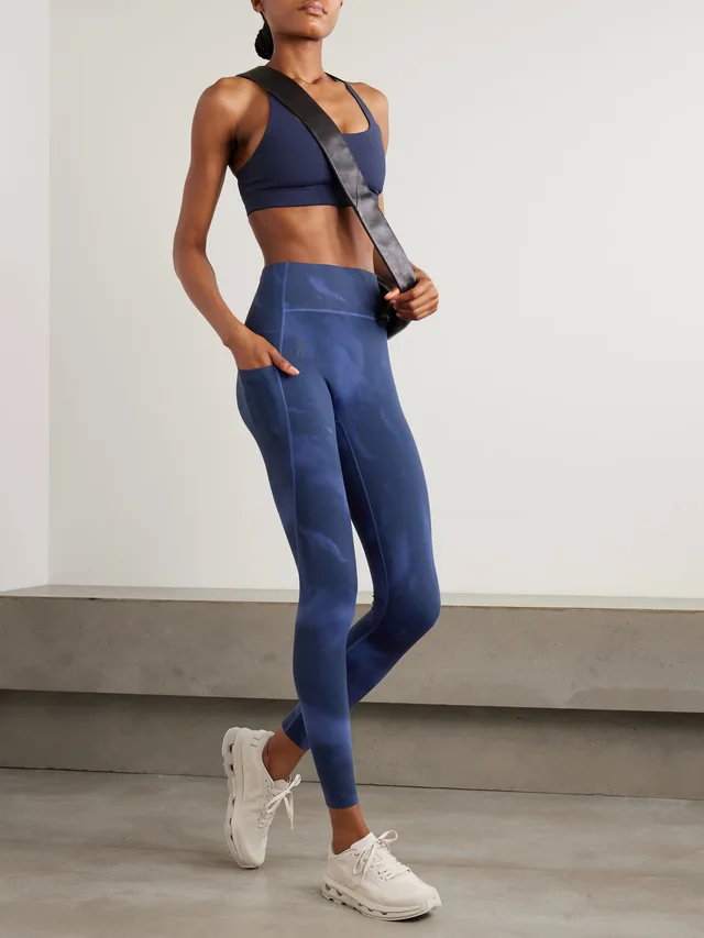 ON Studio printed stretch leggings in Blue, photo 2 of 2 from NET-A-PORTER (Canada)