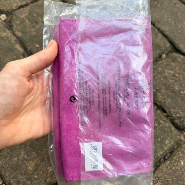 Givenchy Women's Makeup and toiletry bags - Pink/Purple in pink|purple from Depop, photo 4 of 6