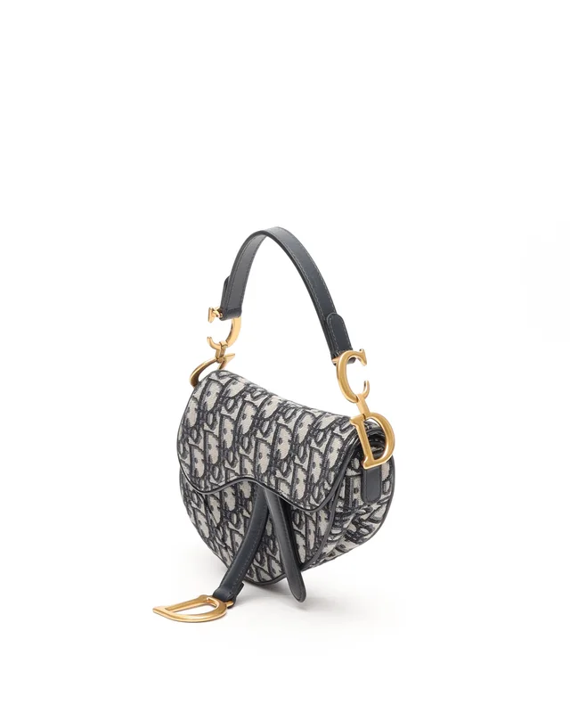 Dior Mini Oblique Saddle Bag in Canvas from A Retro Tale, photo 2 of 11