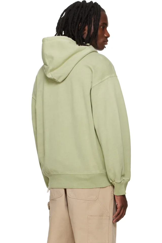 Carhartt Work In Progress Green Nelson Hoodie, photo 3 of 4 from SSENSE