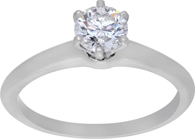 Tiffany & Co. diamond ring set in Platinum from Gray And Sons