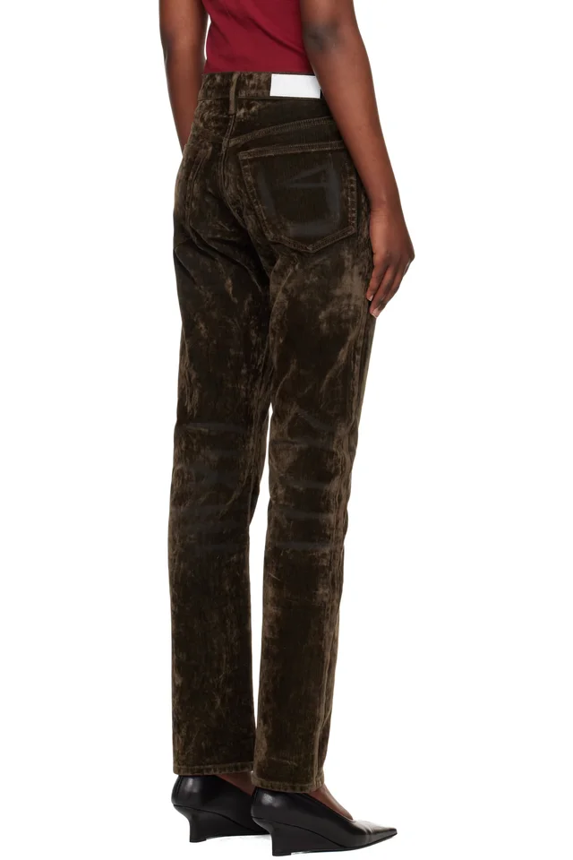 Re/Done Green 'The Blondie' Jeans, photo 3 of 4 from SSENSE