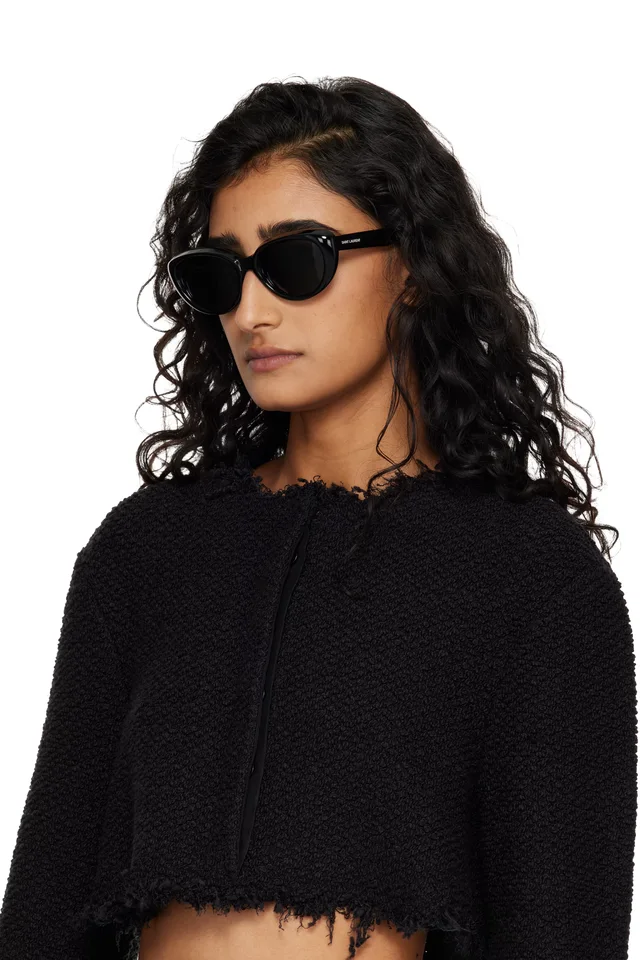 Saint Laurent Black SL 859 Sunglasses, photo 4 of 4 from SSENSE