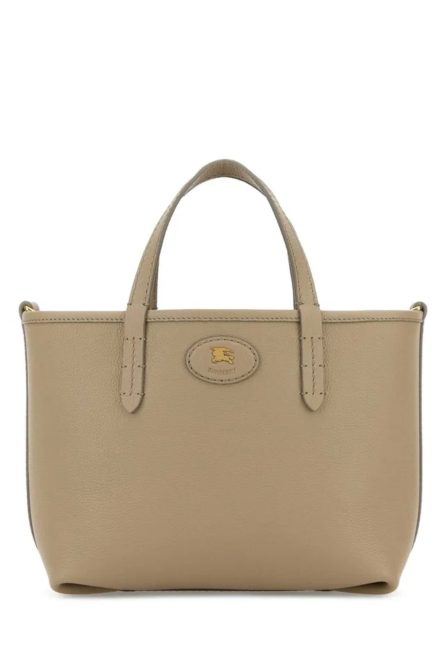 Burberry Bloomsbury Tote Bag — Beige in Beige Calfskin from HEWI