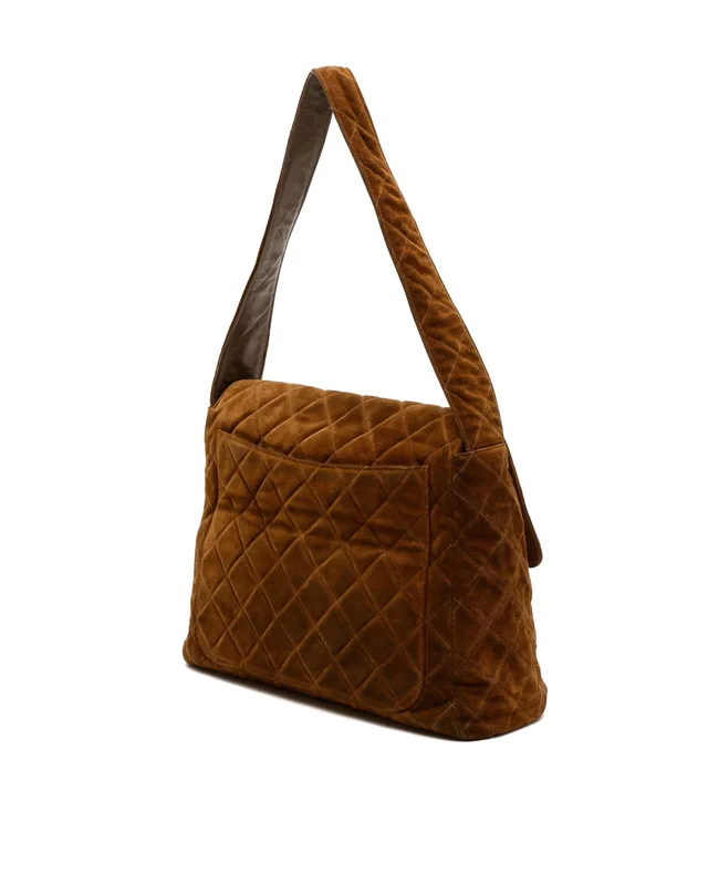 Chanel CC Suede Shoulder Bag in Suede from A Retro Tale, photo 3 of 9
