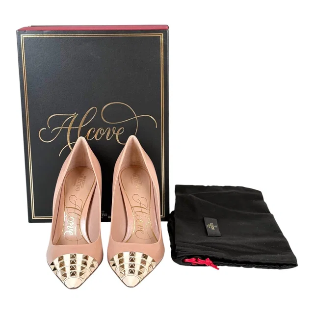 Valentino Garavani Blush High Heel Shoes #37 in Pink from Luxury Promise
