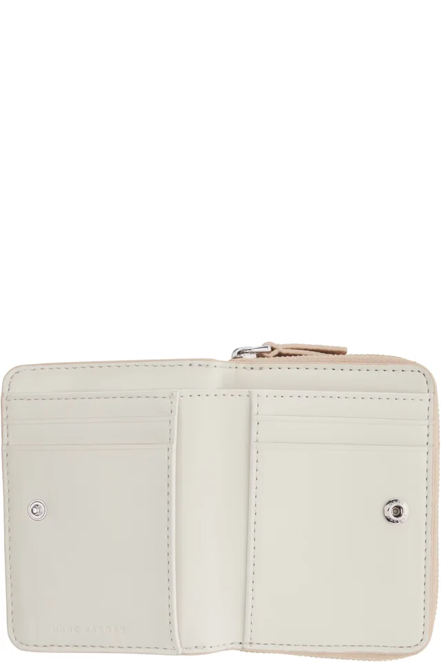 Marc Jacobs Beige 'The Punk Scribble Mini Compact' Wallet, photo 3 of 3 from SSENSE