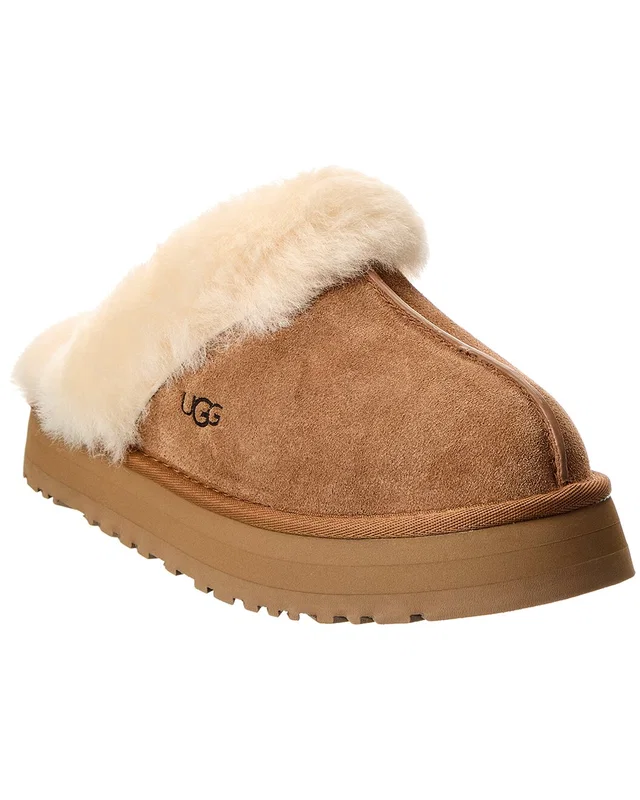 UGG Disquette Suede & Shearling Slipper, image 1 of 1 from Rue La La