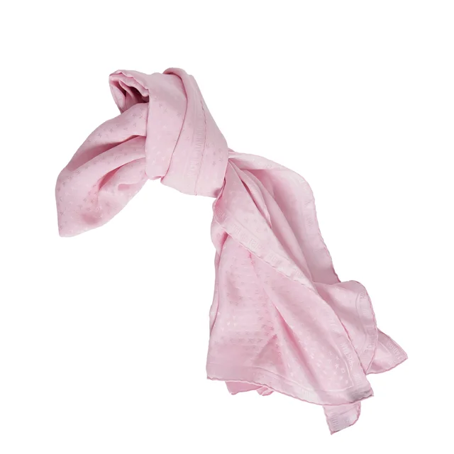 Dior Jacquard Scarf in Pink Silk from Revivre Luxury Consignment