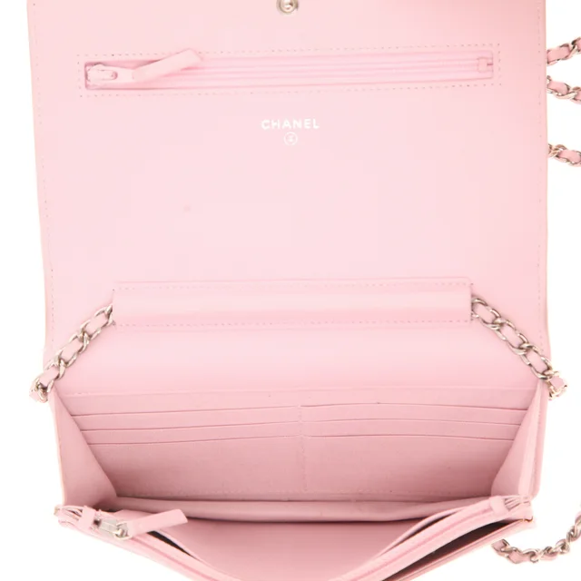 Chanel ‘Wallet on Chain’ shoulder bag in Pink Leather from Collector Square, photo 4 of 4
