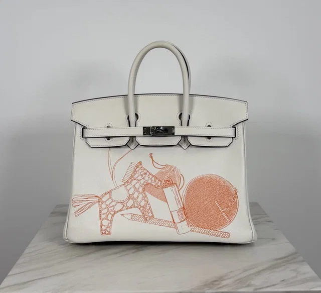 Hermès Birkin 25 in White Swift leather from Luxury Promise