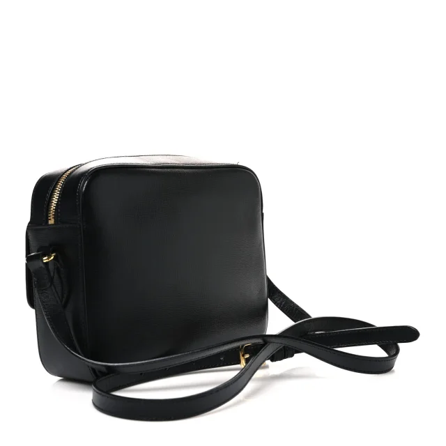 Gucci Textured Calfskin Small Horsebit 1955 Shoulder Bag Black in Black Calfskin from FASHIONPHILE, photo 3 of 11