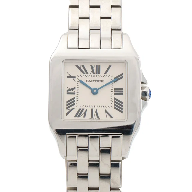 Cartier Santos-Dumont LM 26mm W25065Z5 Quartz Ivory in White from VINTAGE QOO TOKYO