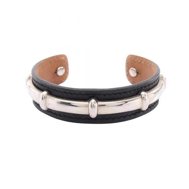 Hermès Bangle Agata Leather Bracelet in Leather from The Reluxe