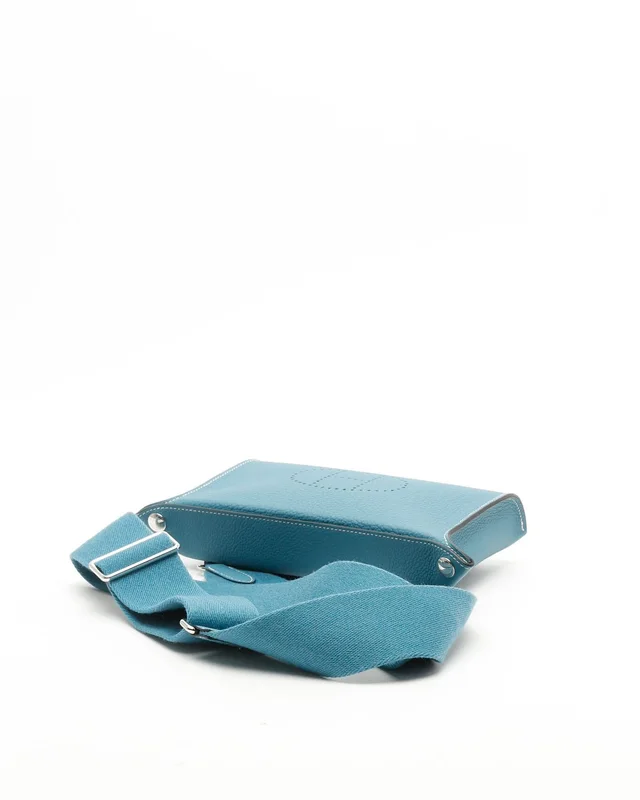 Hermès Togo Videpoches New Blue Jean Bag in Blue Togo leather from A Retro Tale, photo 4 of 9