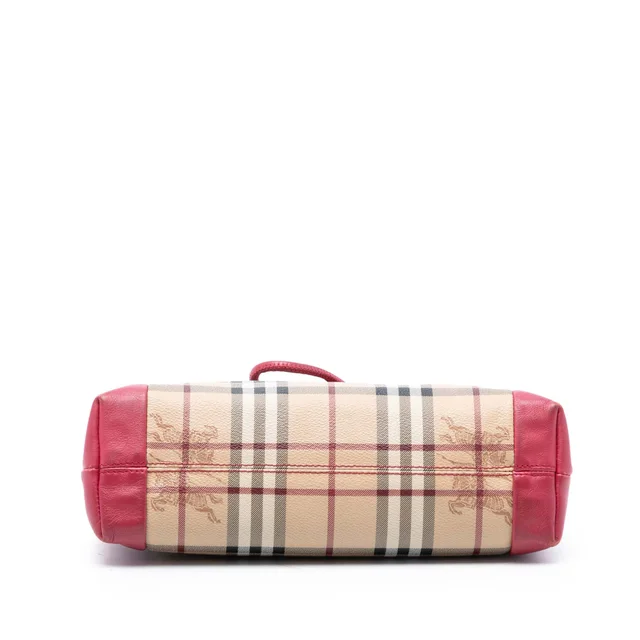 Burberry Haymarket Check Coated Canvas Leah Crossbody in Beige Coated canvas from Designer Revival, photo 3 of 8